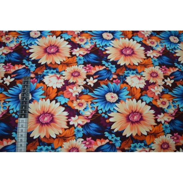�kotex bomulds jersey m/blomster