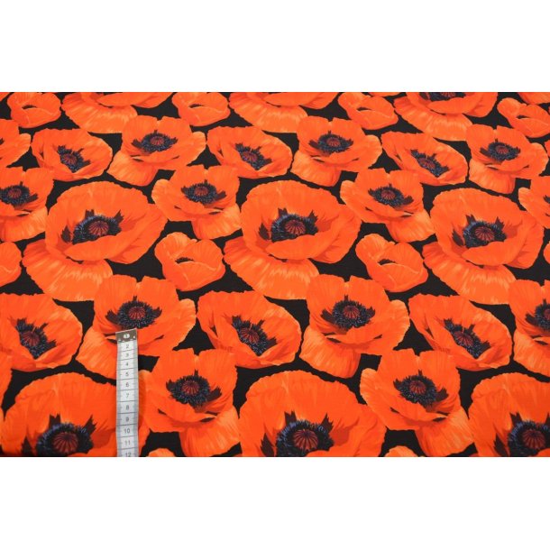 �kotex bomulds jersey m/Valmuer