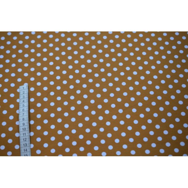 �kotex bomulds jersey Lys brun m/prikker