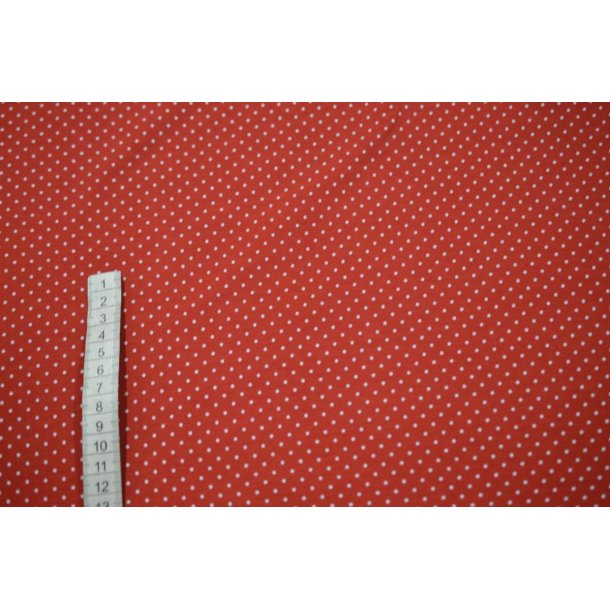 �kotex bomulds jersey Rustr�d m/sm� prikker