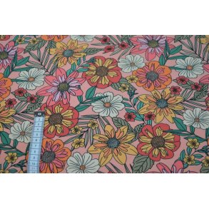 �kotex bomulds jersey m/Blomster