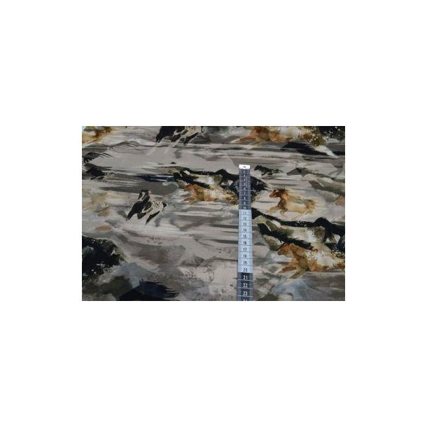 Viscose jersey m/Heste