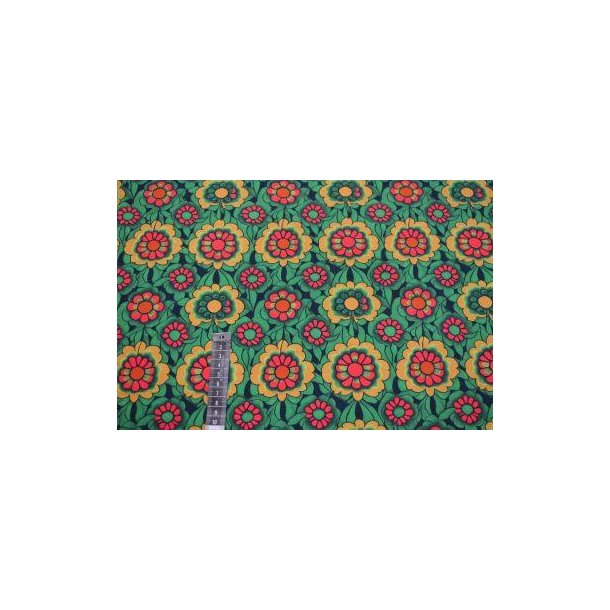 �kotex bomulds jersey, Retro blomster