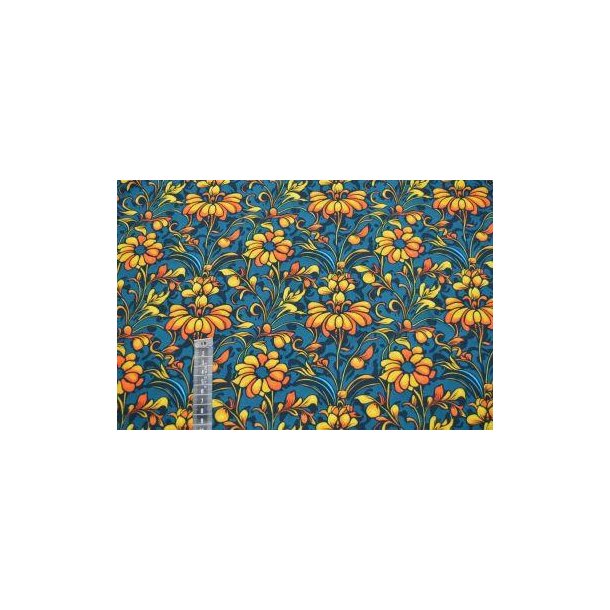 �kotex bomulds jersey, Retroblomster