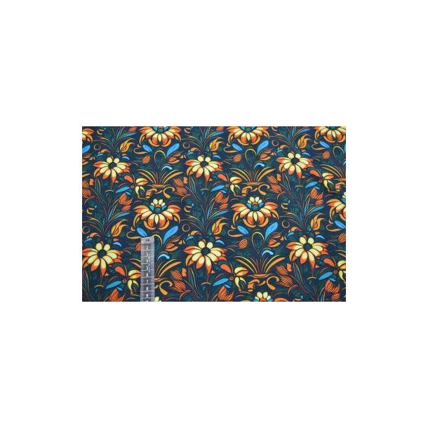 �kotex bomulds jersey, Retroblomster