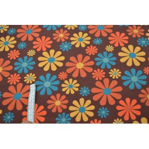 �kotex bomulds jersey m/Retro blomst