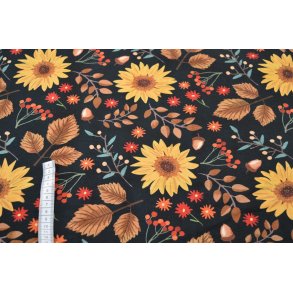 �kotex bomulds jersey m/blomster