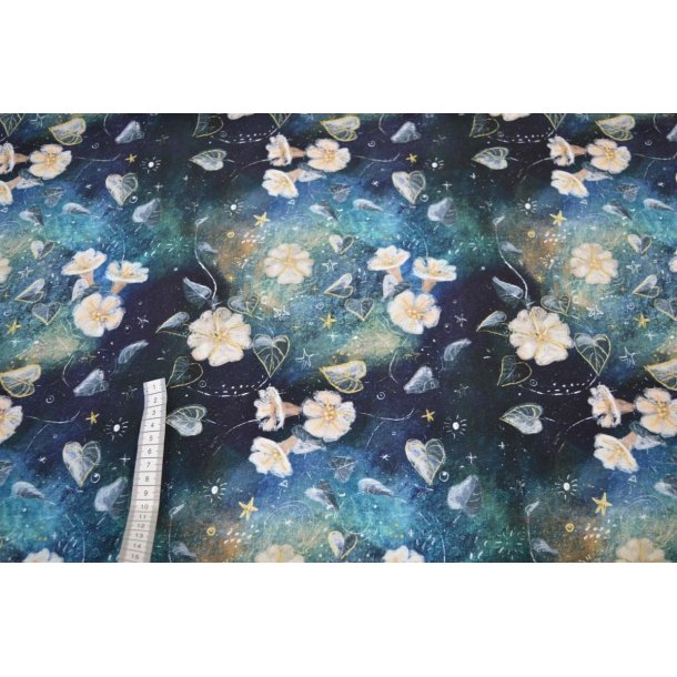 �kotex bomulds jersey m/blomster