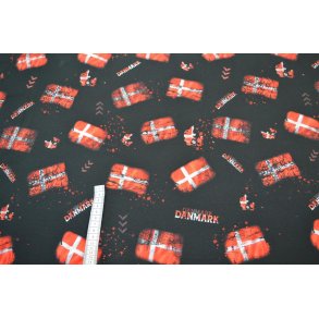 �kotex bomulds jersey m/Det danske flag