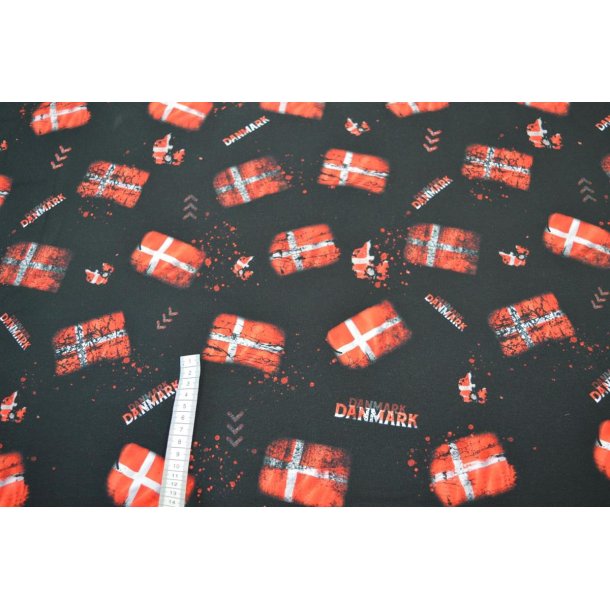 �kotex bomulds jersey m/Det danske flag