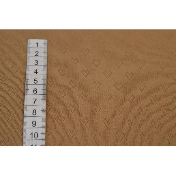 �kotex Bomuld m/m�nster Lys kaffebrun