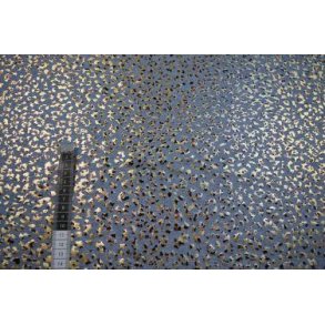 Alpen fleece Gr� m/guldprint