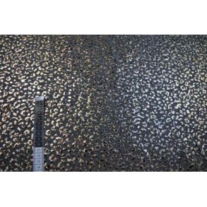 Alpen fleece, M�rkgr� m/guldprint