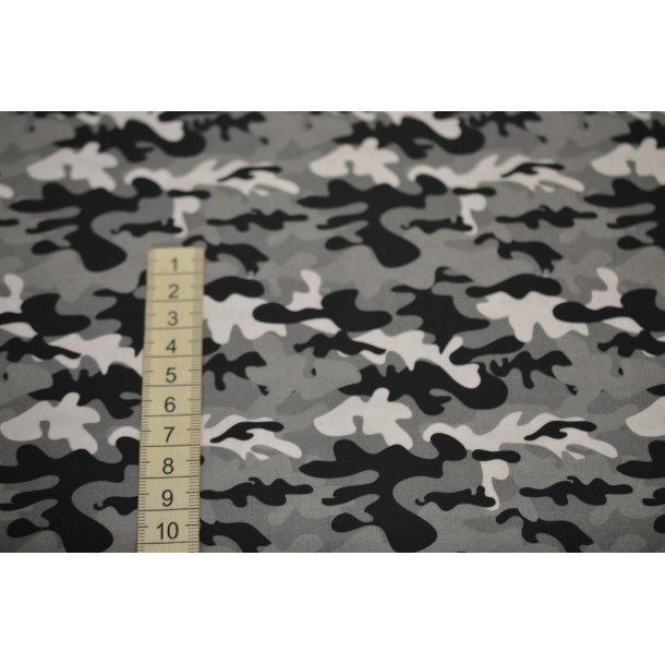 �kotex bomuld/poplin Gr� camouflage
