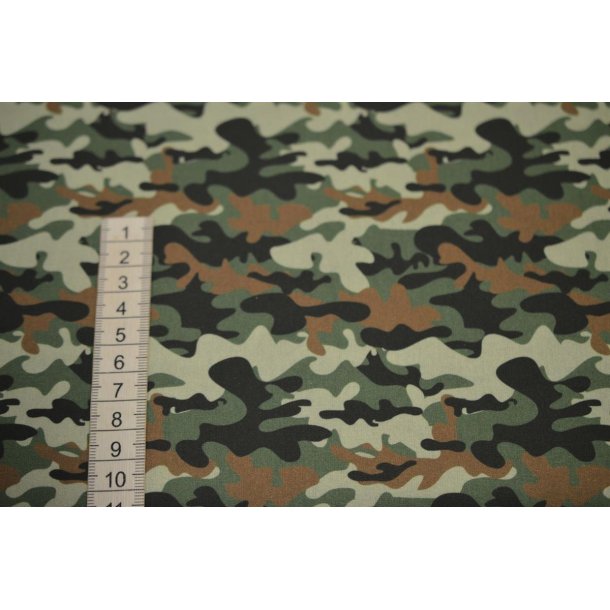 �kotex bomuld/poplin Gr�nlig camouflage