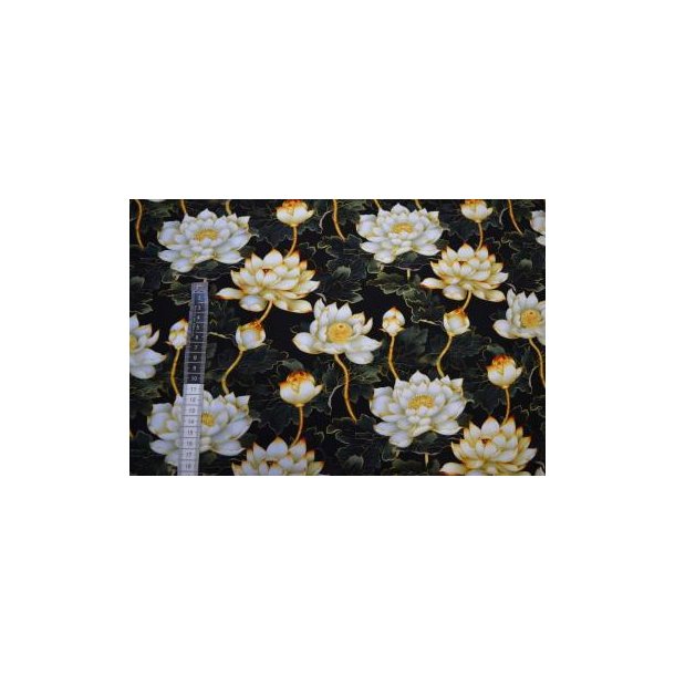 �kotex organisk bambus jersey m/blomste