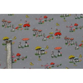 �kotex Bomuld/Poplin Mushroom Lys gr�