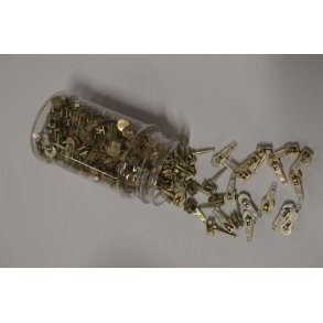 Skyder til spiral lynl�s 4mm S�lv