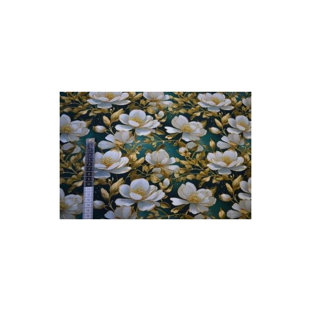 �kotex organisk bambus jersey m/blomster