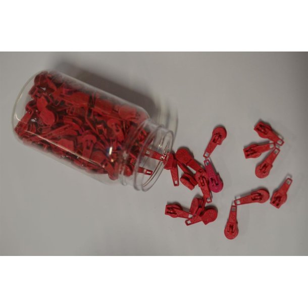 Skyder til spiral lynl�s 4 mm Pink