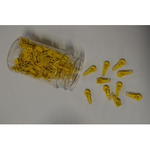 Skyder til spiral lynl�s 4 mm Gul