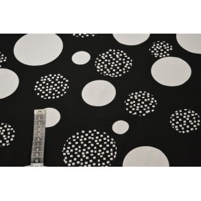 Viscose jersey m/store cirkler