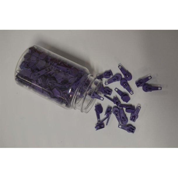 Skyder til spiral lynl�s 4 mm M�rk lilla