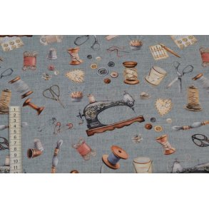 Canvas groftv�vet bomuld m/sygrej