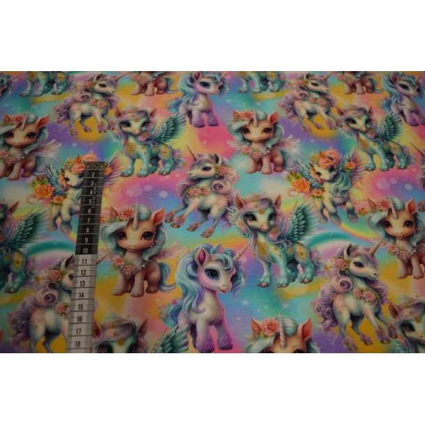 �kotex bomulds jersey, Pastel unicorn