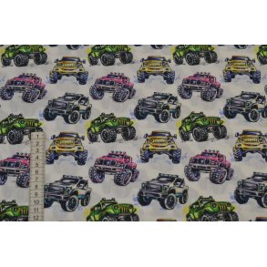 Bomuld/poplin m/Biler