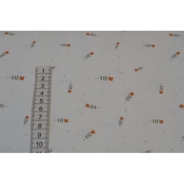 Gots Bomulds Jersey m/blomster