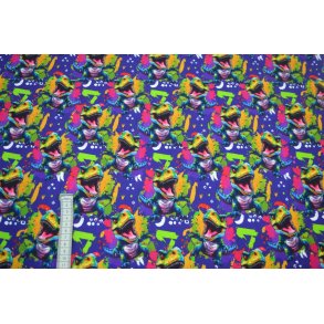 French terry, Colorfull Dino