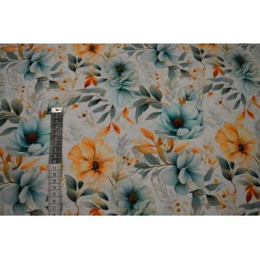 �kotex bomulds jersey m/Blomster