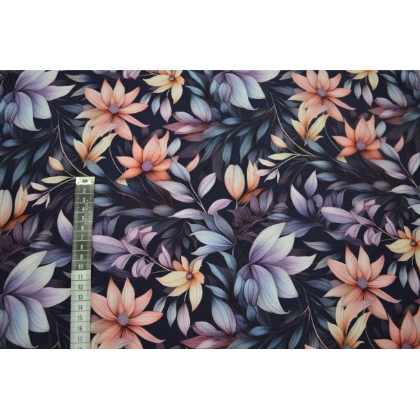 �kotex bomulds jersey m/blomster