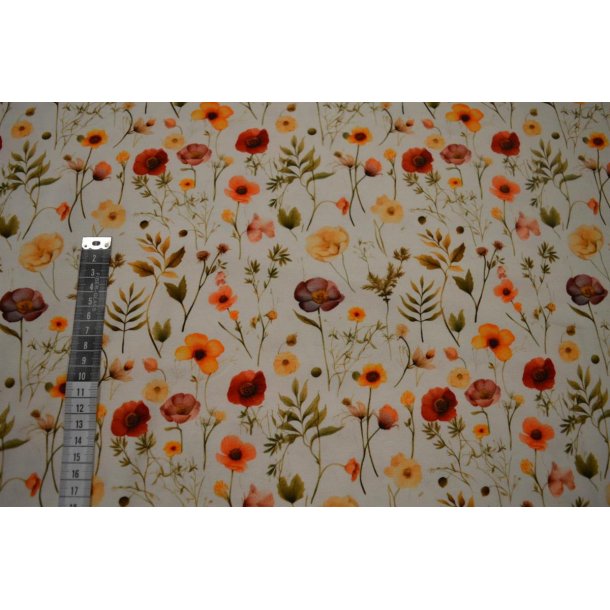 �kotex bomulds jersey m/Blomster