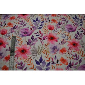 �kotex bomulds jersey m/Blomster og blade