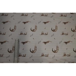 �kotex bomulds jersey m/Odder, Lys beige