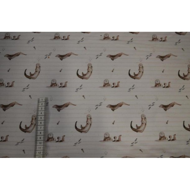 �kotex bomulds jersey m/Odder, Lys beige