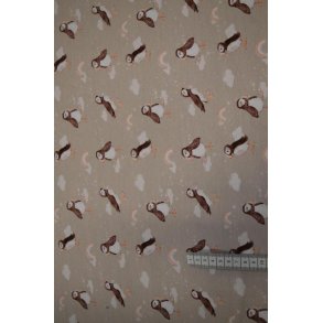 �kotex bomulds jersey m/Lunde(s�papeg�je), Beige