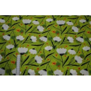 Rayon/viscose poplin digital blomster