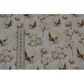 Patchwork stof med blomster