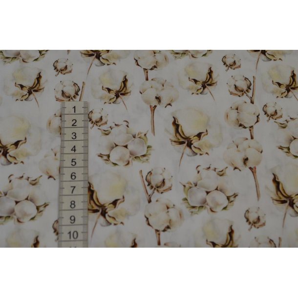 Patchwork stof med blomster