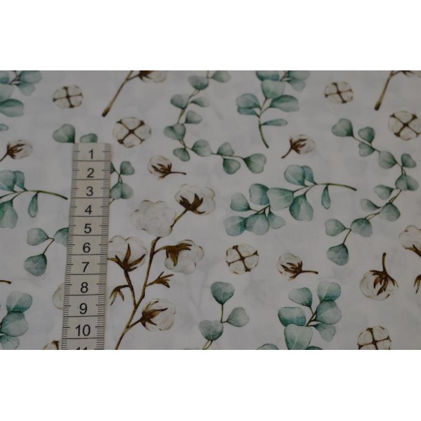 Patchwork stof med blomster