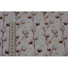 Patchwork stof med blomster