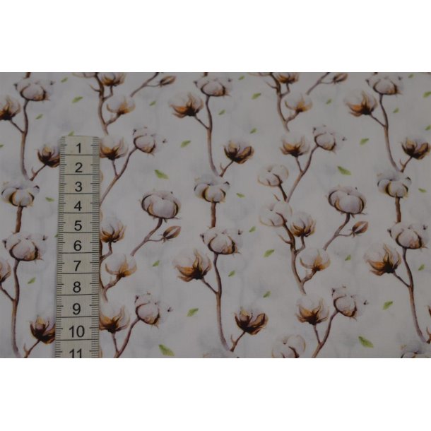 Patchwork stof med blomster