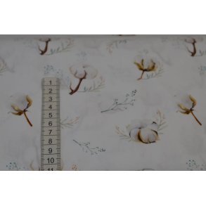 Patchwork stof med blomster