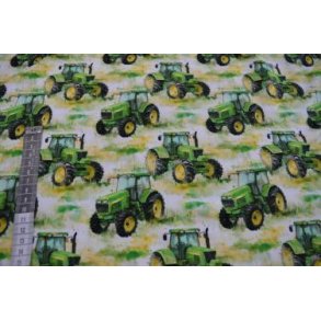 �kotex Bomulds jersey, Green Tractors