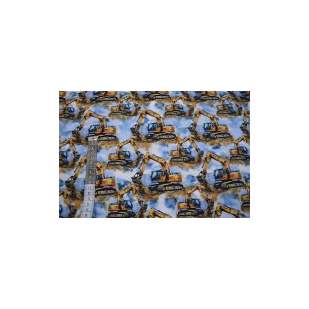 �kotex bomulds jersey, Blue excavator