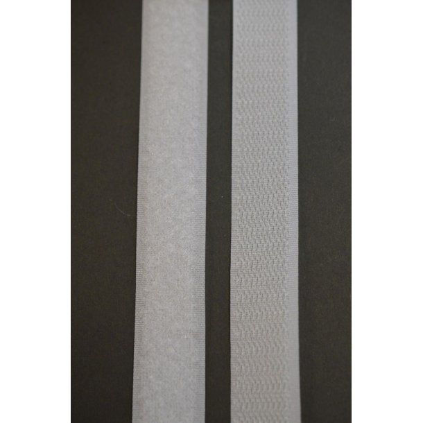 Velcro (Hook og loop) hvid 20 mm