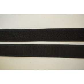 Velcro (Hook og Loop) Sort  20mm